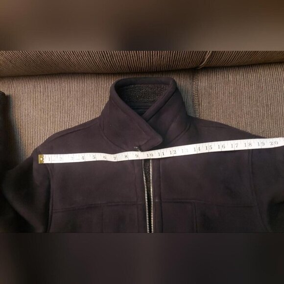 Streetwear Aviator Jacket Black Sherpa Lined Vintage Bomber - Picture 11 of 12